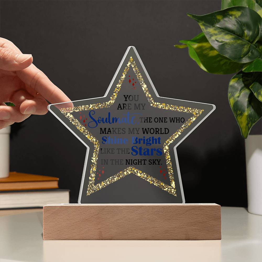 Soulmate - Acrylic Star Plaque