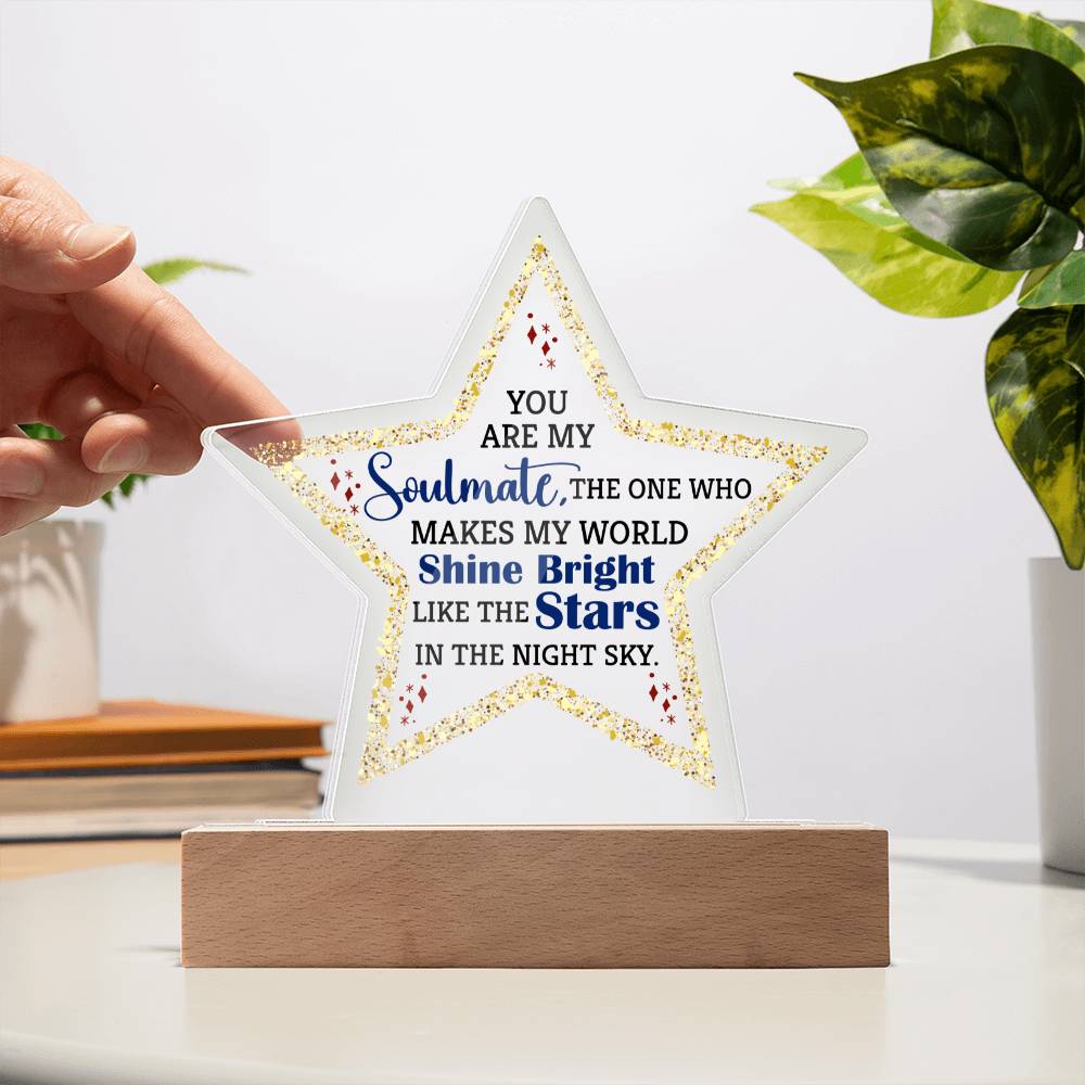 Soulmate - Acrylic Star Plaque