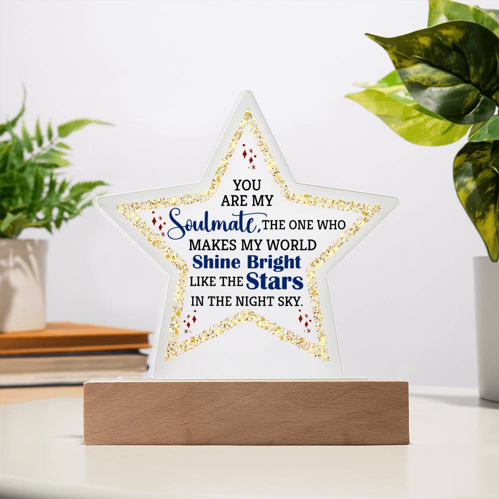 Soulmate - Acrylic Star Plaque