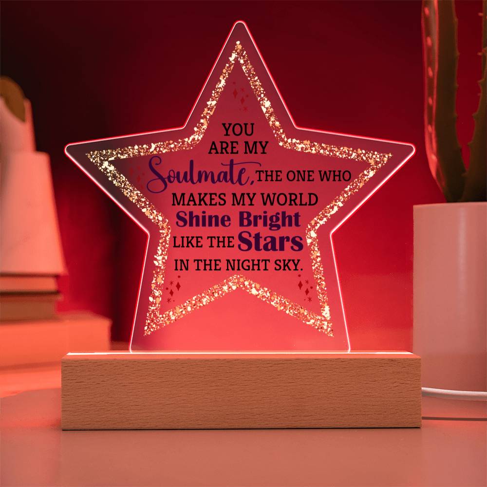 Soulmate - Acrylic Star Plaque