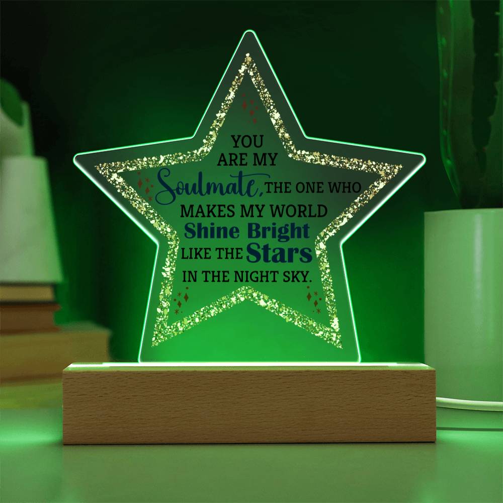 Soulmate - Acrylic Star Plaque