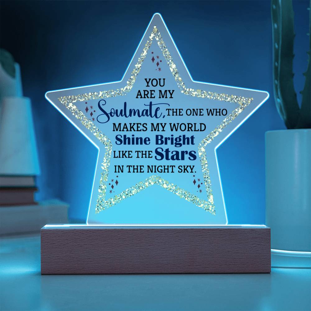 Soulmate - Acrylic Star Plaque